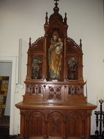 Altar en Oak wood, Dutch 19th century ( anno 1870 )