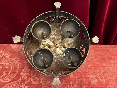 Altar - Bell 4 Bells - Beautiful Sound ! en Brass / Bronze / Silver Plated, Netherlands  19 th century