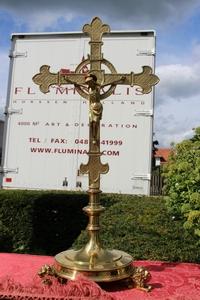Altar - Cross en Bronze / Gilt, France 19th century