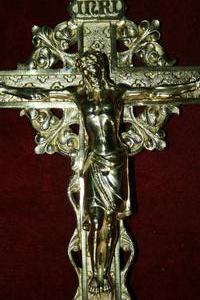 Altar - Cross en BRONZE, France 19th century