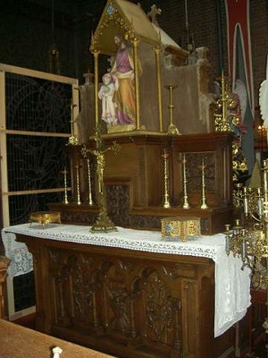 Altar Measured Without Chapel en Oak wood, France 19th century
