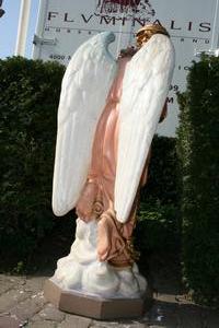 Angel en PLASTER POLYCHROME, France 19th century