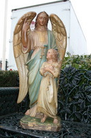 Angel en PLASTER POLYCHROME, Dutch 19th century