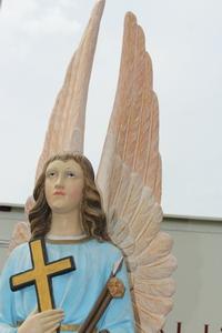 Angel en plaster polychrome, France 19th century