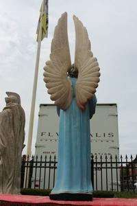 Angel en plaster polychrome, France 19th century