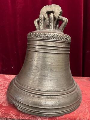 Antique Church Bell en Bronze, France 18 th century