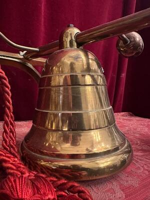 Sacristy Bell style art - deco en Bronze Gilt, Belgium  20 th century ( Anno 1930 )