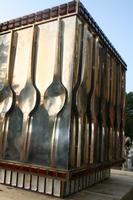 Tabernacle style Art -Deco en brass / bronze / glass / iron., Dutch 20 th century