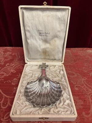 Baptismal Shell Fully Hand - Made By : Jaime Cabot en Full - Silver, Barcelona - Spain 19 th century