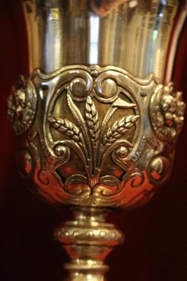 Chalice style Baroque en full silver, France 19th century (anno 1850 )