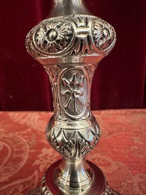 Chalice style Baroque - Style en Full Silver Polished and Varnished, Italy  18 th century