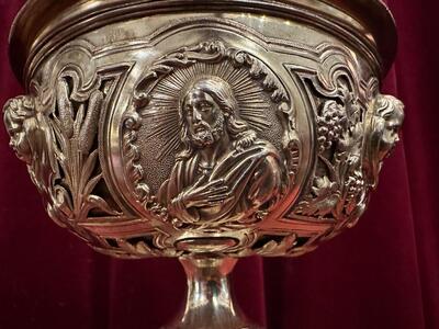 Ciborium style Baroque - Style en Full - Silver / Silver Marks Present, Belgium  19 th century ( Anno 1835 )