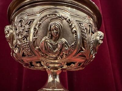 Ciborium style Baroque - Style en Full - Silver / Silver Marks Present, Belgium  19 th century ( Anno 1835 )