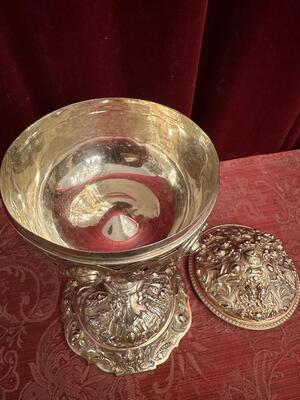 Ciborium style Baroque - Style en Full - Silver / Silver Marks Present, Belgium  19 th century ( Anno 1835 )