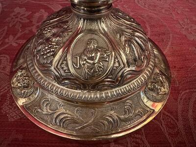 Ciborium style Baroque - Style en Full - Silver / Silver Marks Present, Belgium  19 th century ( Anno 1835 )