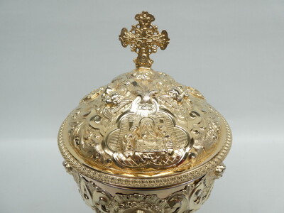1 Baroque - Style Detail Pictures For Id 7009502 : Ciborium By : French Silversmith'S Favier Freres Lyon France