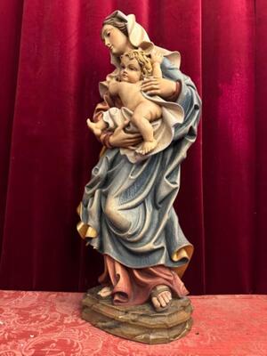 Madonna With Child style Baroque - Style en Wood, Southern Germany 20 th century