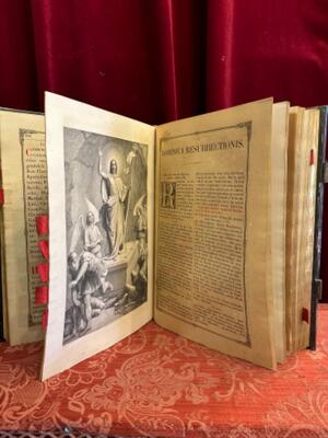 1 Baroque - Style Missale Romanum Multiple Fully Hand - Made Silver Applications And Locks Imagination St. Vincentius A Paulo