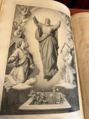 1 Baroque - Style Missale Romanum Multiple Fully Hand - Made Silver Applications And Locks Imagination St. Vincentius A Paulo