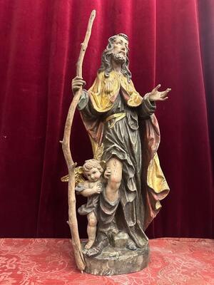 1 Baroque - Style St. Rochus Sculpture