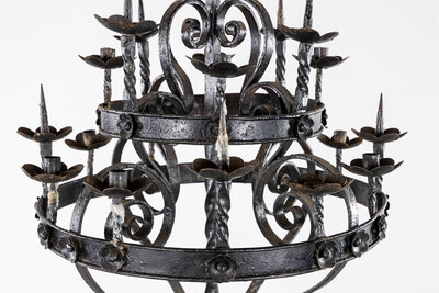 Candle Holder en Wrought iron, Belgium