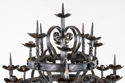 Candle Holder en Wrought iron, Belgium