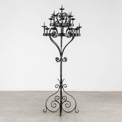 Candle Holder en Wrought iron, Belgium