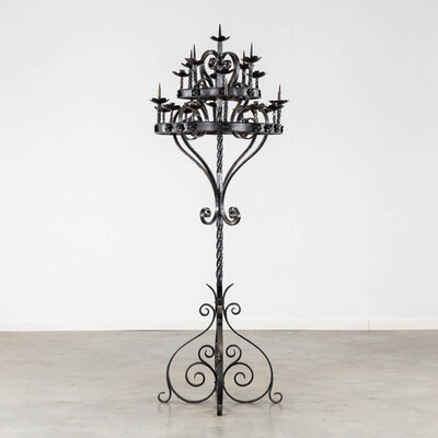 Candle Holder en Wrought iron, Belgium