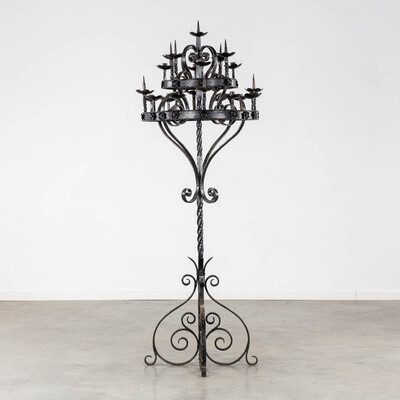 Candle Holder en Wrought iron, Belgium