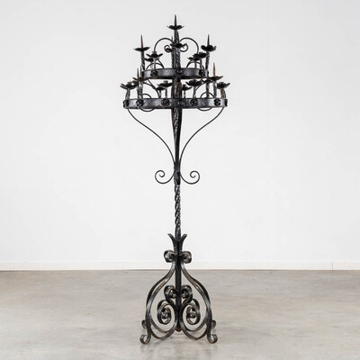 Candle Holder en Wrought iron, Belgium