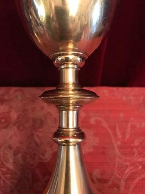 Chalice en Silver Cuppa / Brass Gilt, Belgium 20th century