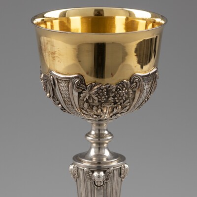 Chalice By : Willem F. Hermans  en Full - Silver / Silver Marks Present, Netherlands Eindhoven 19 th century Willem F. Hermans (1835-1867)