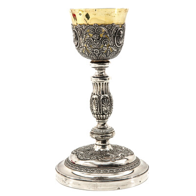 Chalice With Paten en Full - Silver, Belgium  18 th century
