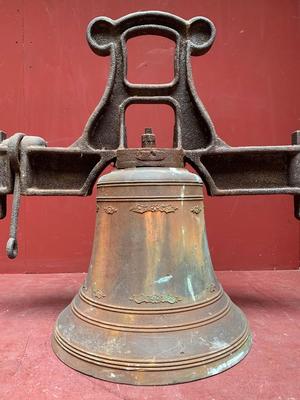 Church Bell Weight 115 Kgs en Bronze / Cast Iron , Italy  20 th century ( Anno 1944 )