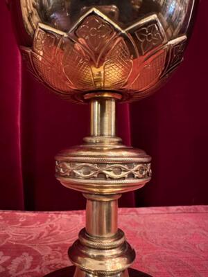 Ciborium en Brass / Gilt, Belgium  19 th century