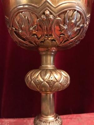 Ciborium en Brass / Silver, France 19th century