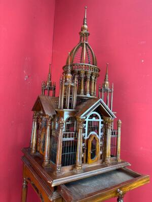 Bird - Cage style Classicistic en Wood, Belgium  19 th century