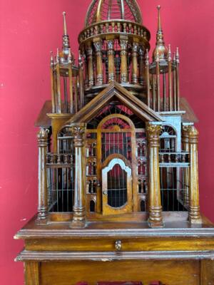 Bird - Cage style Classicistic en Wood, Belgium  19 th century