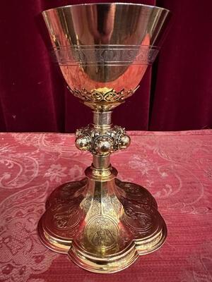 Chalice  style Classicistic en Full - Silver Polished Varnished , Belgium  19 th century ( Anno 1890 )