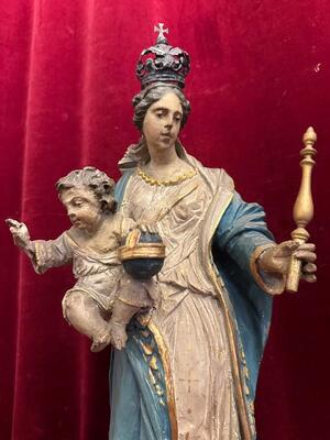 1 Classicistic Madonna With Child Sculpture