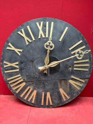 Clock Face Church Tower en Iron, France 18 th century