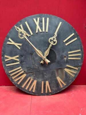 Clock Face Church Tower en Iron, France 18 th century