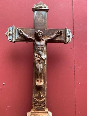 Cross From Graveyard  en Cast Iron, France 19th century