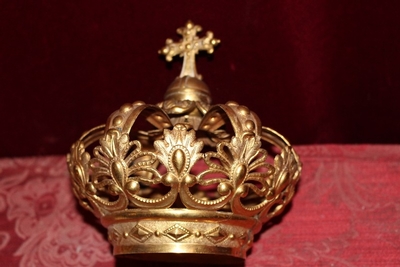 Crown en Brass / Gilt, Belgium 19th century ( anno 1840 )