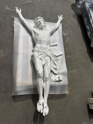 Delivery Of Corpus Life Size ! Sandblasted And New Uv Resistand Paint.Suitable For Outdoor Use ! More Pictures Soon !