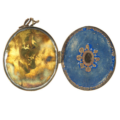 Exceptional Multi - Reliquary / Travel Theca Passion Of Christ en Brass / Glass / Wax Seal, Italy  19 th century ( Anno 1835 )