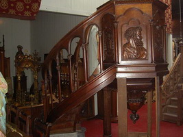 Exceptional Pulpit + Stairs + Sound-Board Totally Hand-Made  en Hand-Carved Reliefs, Belgium 18 th century ANNO ABOUT 1780