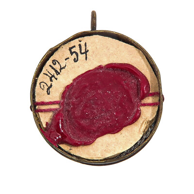 1  First - Class Reliquary - Relic Ex Ossibus St. Willibrordus With Original Document