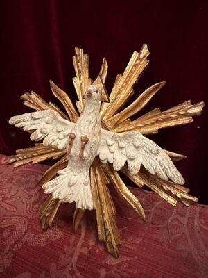 1   Fully Hand - Carved Dove ( Holy Spirit )