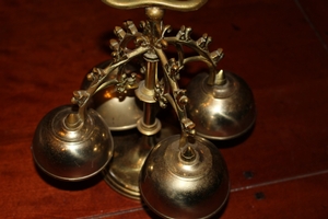 Altar - Bell style Gothic en bronze, Belgium 19th century